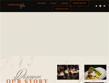 Tablet Screenshot of greensidegrille.com